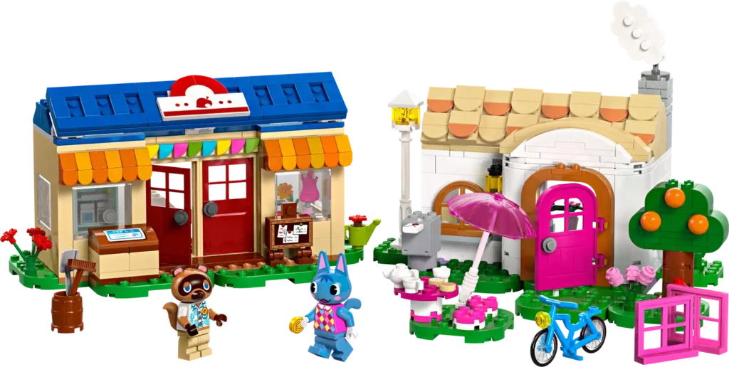Animal Crossing: Annunciate le prime novità LEGO del 2024! lego-animal-crossing-77050-bottega-casa-di-nook-e-casa-di-grinfia